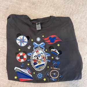 Disney Kids Charcoal Nautical Graphic Tee